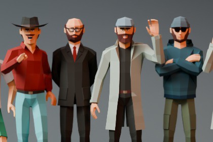 Modular Man Ultra Low Poly