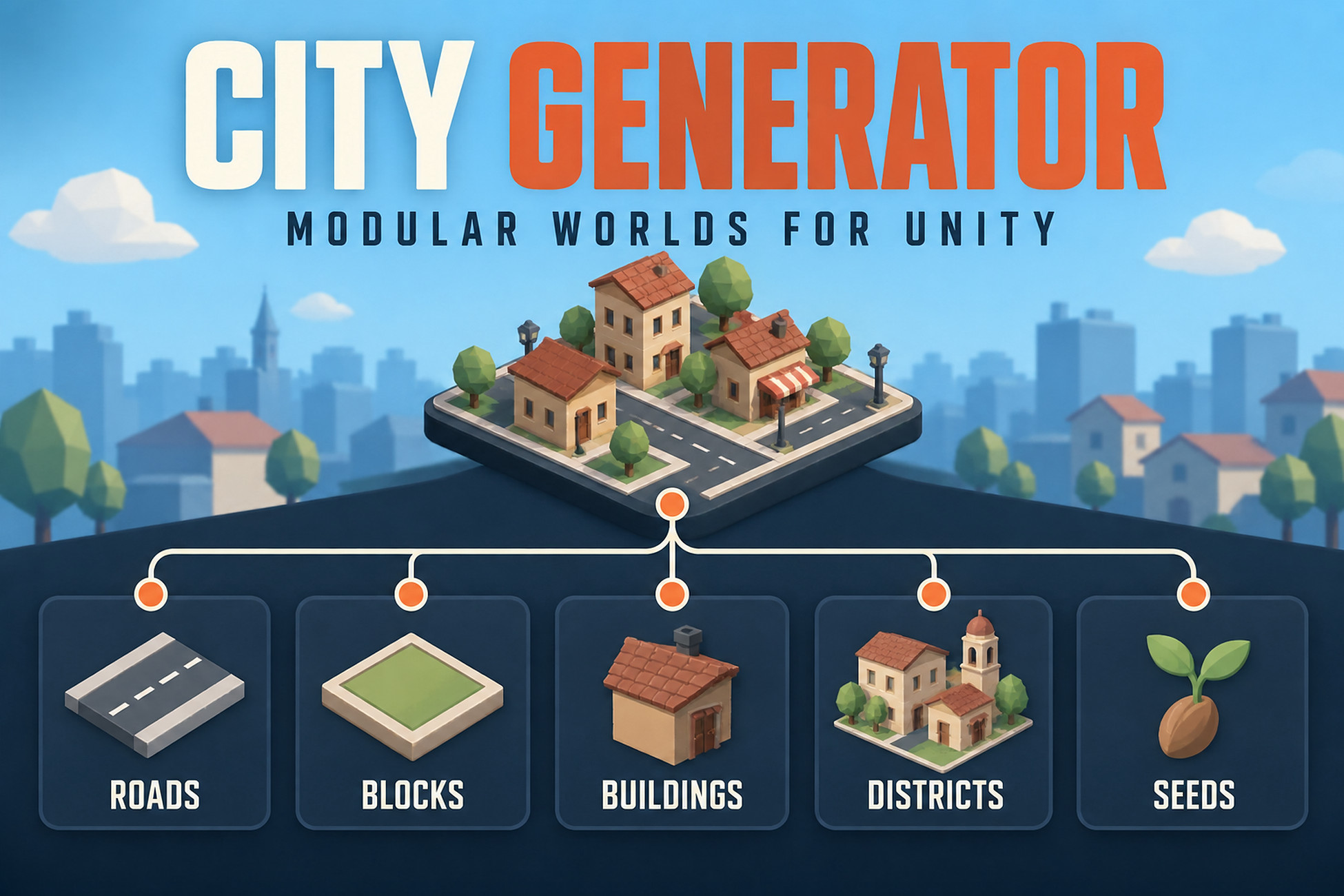 City Generator - Procedural City, Traffic & Crowd Simulation