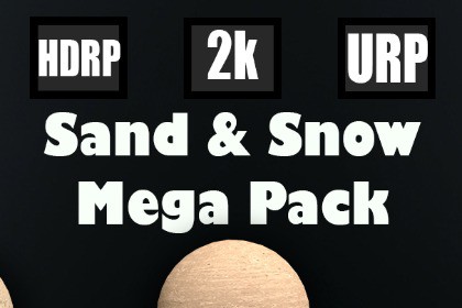 Stylized Sand & Snow Textures Mega Pack