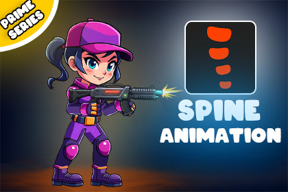 Kaira Blaze 2D Animated Spine Character(Prime Series)