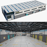 Logistic Cargo Warehouse Interior and Exterior URP HDRP Textures