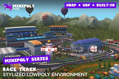 Minipoly Series - Race Track ( Stylized Lowpoly Environment )