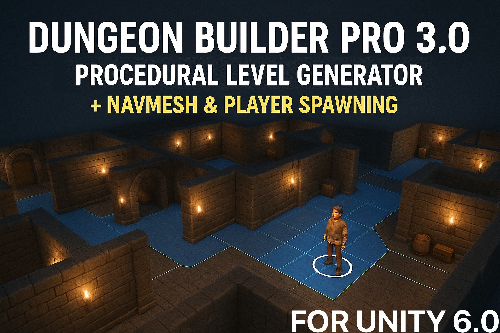 Dungeon Builder Pro 3.0 – Procedural Level Generator with NavMesh & For ...