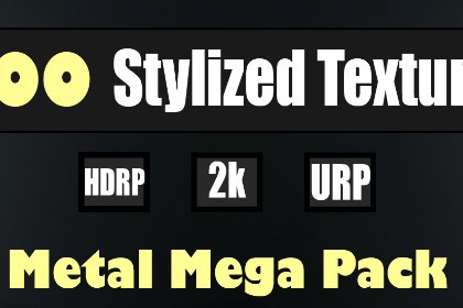 Stylized Metal Textures Mega Pack