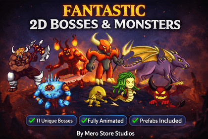 Fantastic 2D Bosses and Monsters