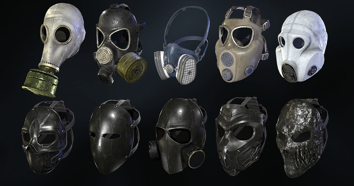Unity Models Masks Tactical Masks | 3D Weapons | Unity Asset Store
