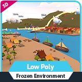 Low Poly Frozen Environment