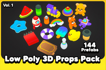 Low Poly 3D Props Pack Vol. 1