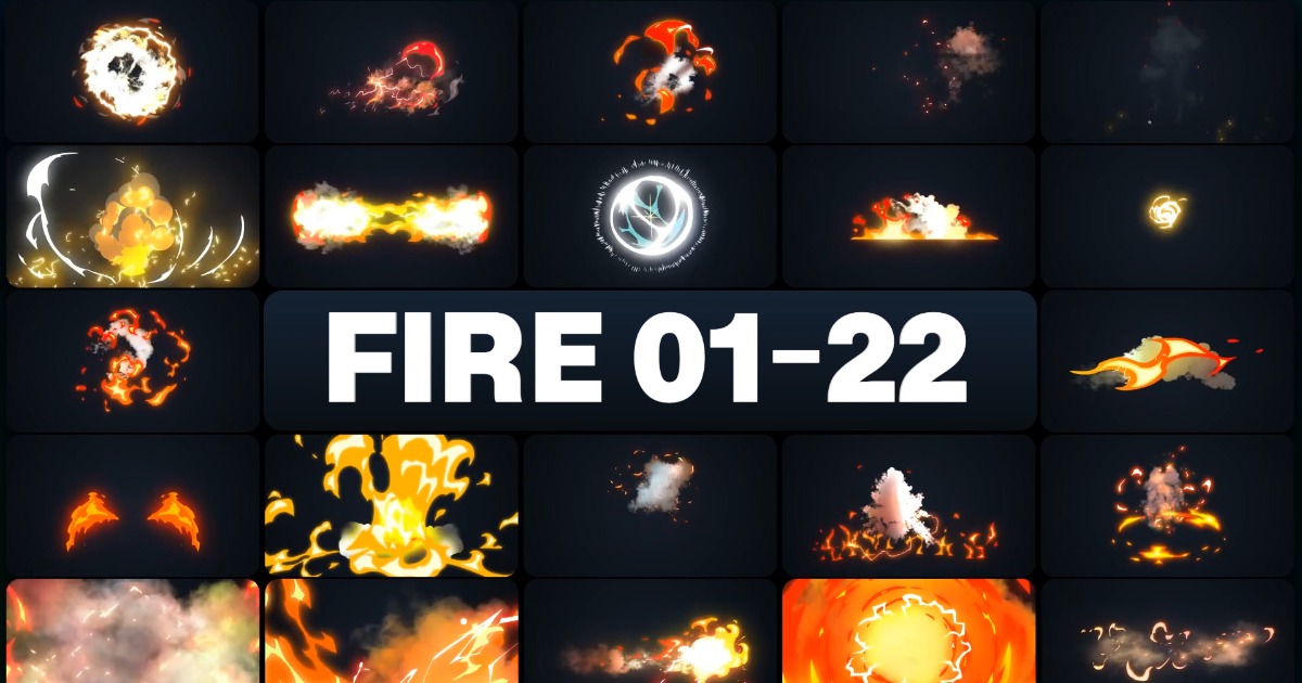 Advanced Fire Element 01-22 | 2D Textures & Materials | Unity Asset Store