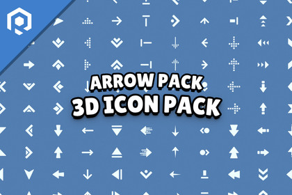 Low Poly 3D Icons - Arrow Pack