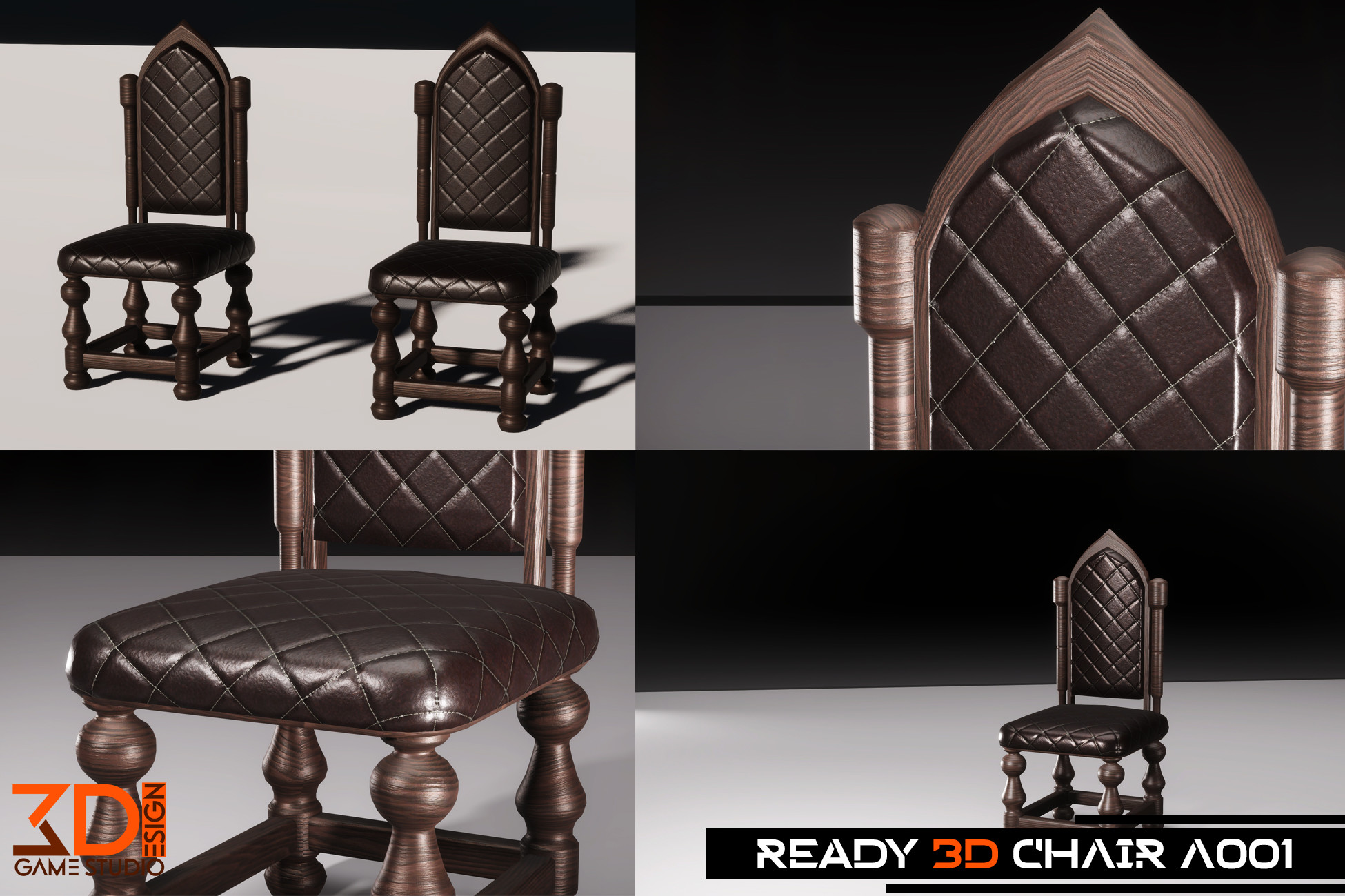 Ready 3D Chair A001 | 3D Furniture | Unity Asset Store