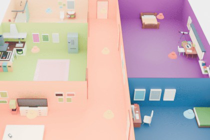 Low poly appartement from inside