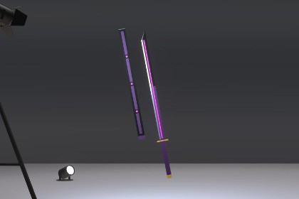 Stylized Voxel Katana