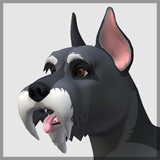 Cartoon Dog - Schnauzer