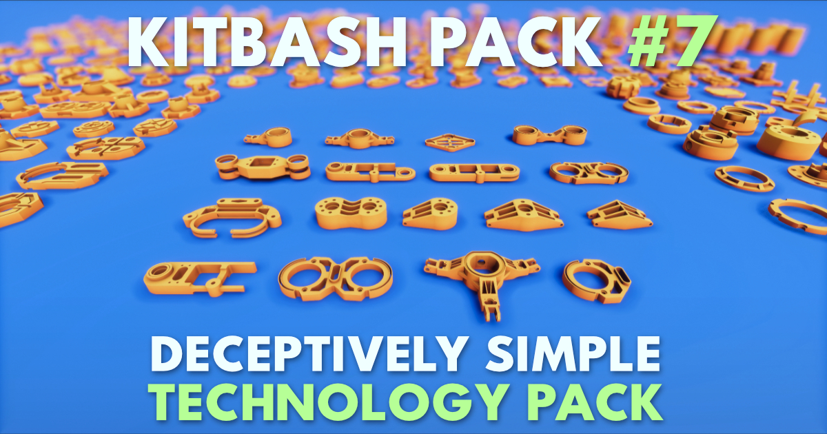 Simple Technology Kitbash #7 | 3D Industrial | Unity Asset Store