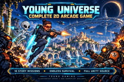 Young Universe — Complete 2D Arcade Game