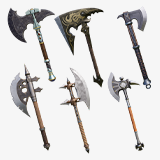6 Battle Axes Collection 01 URP HDRP Textures