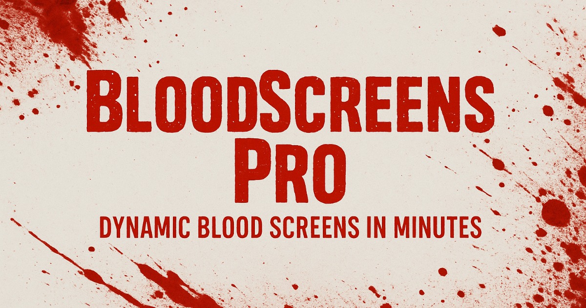 BloodScreens Pro – Blood, Damage, and Screen Effects Toolkit | GUI ...