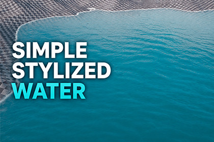 Simple stylized water
