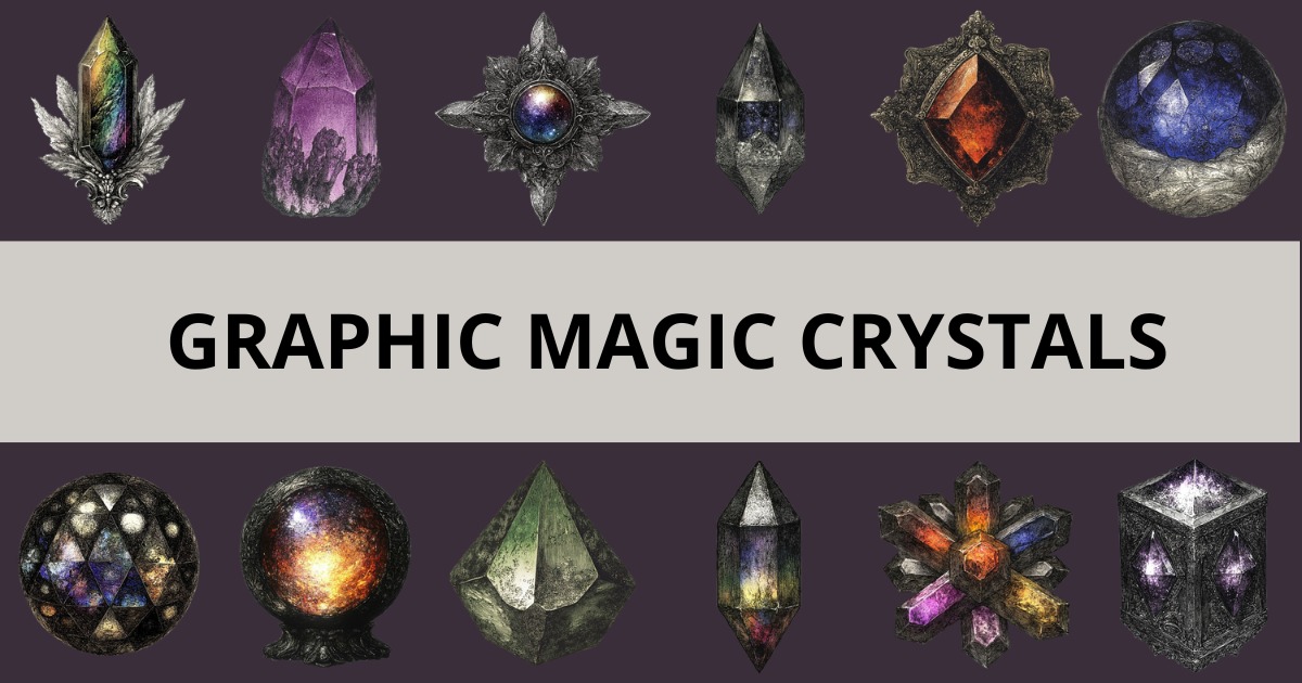 Unity Transparent Crystal 111 Magic Crystal Icons Pack - 2D Fantasy Icons with Transparent ...