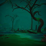 Stylized swamp