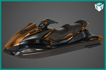 Jet Ski 01 Black Generic URP HDRP Textures