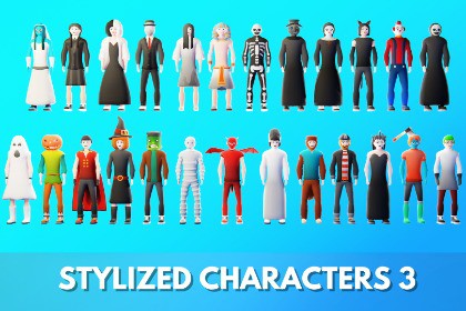 Low Poly Stylized Characters Pack 3 by IGS