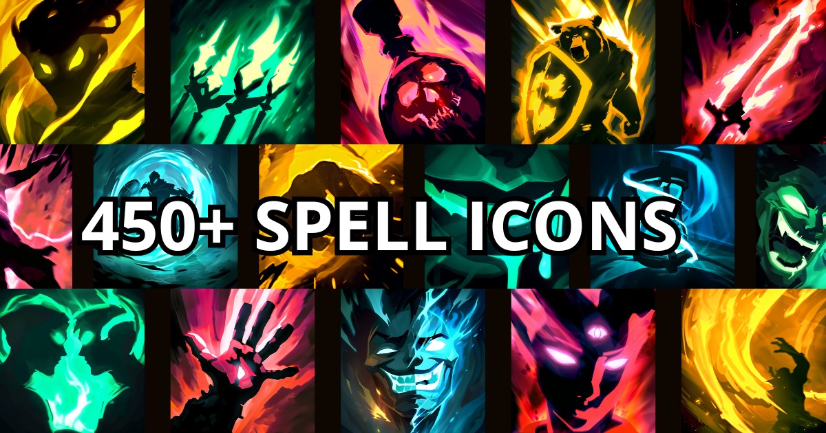 Spell Icon Mega Bundle: 450+ Icon Collection | 2D Icons | Unity Asset Store