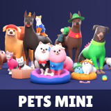 Pets Mini - Low Poly Animated Animals Pack