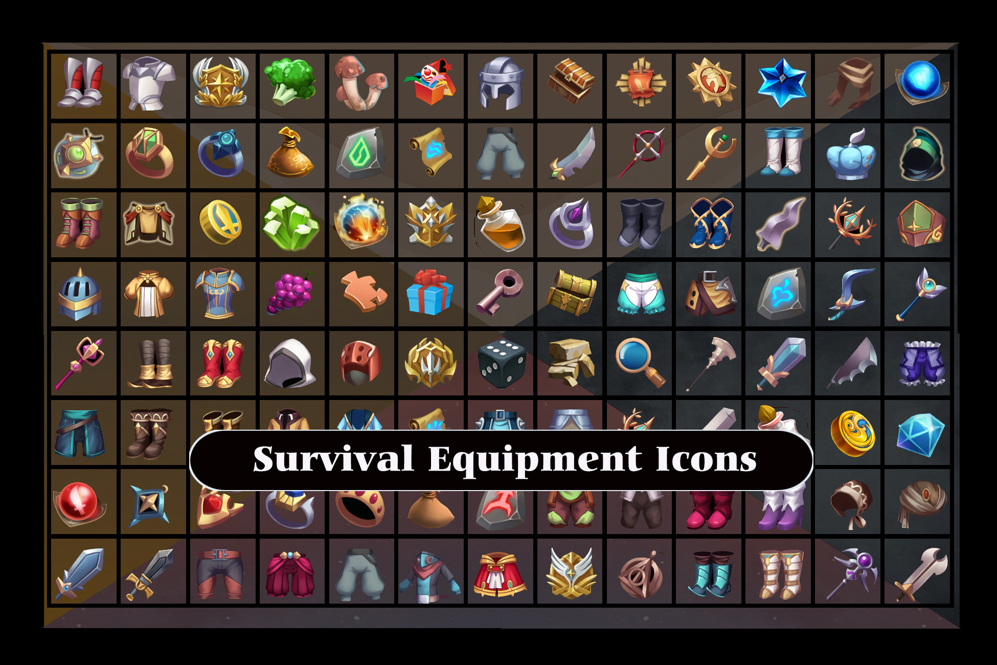 Survival Equipment Icons | 2D Icons | Unity Asset Store