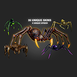 Stylized Spider Creatures Pack