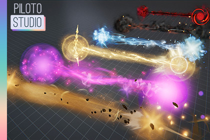 Stylized Laser Beam Attacks - 39 VFX