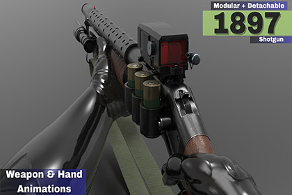 Shotgun w1897 (Fps - Tps)