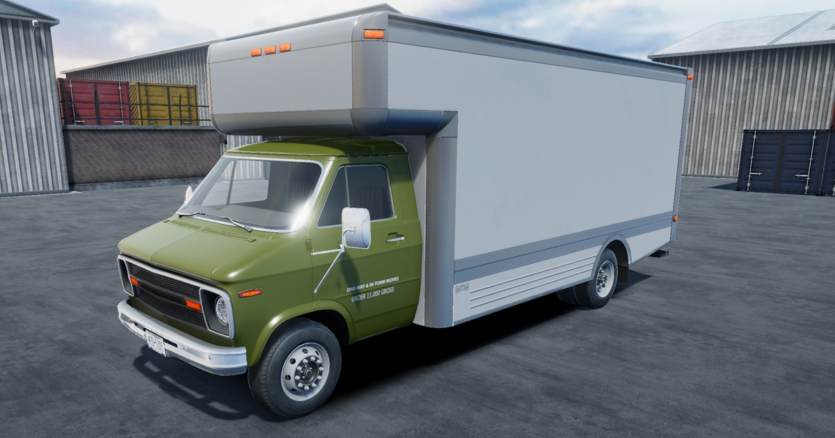 80s Moving van | 3D 운송도구 | Unity Asset Store