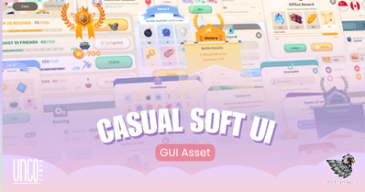 Soft Rounded Gui Soft Casual GUI | 2D GUI | Unity Asset Store