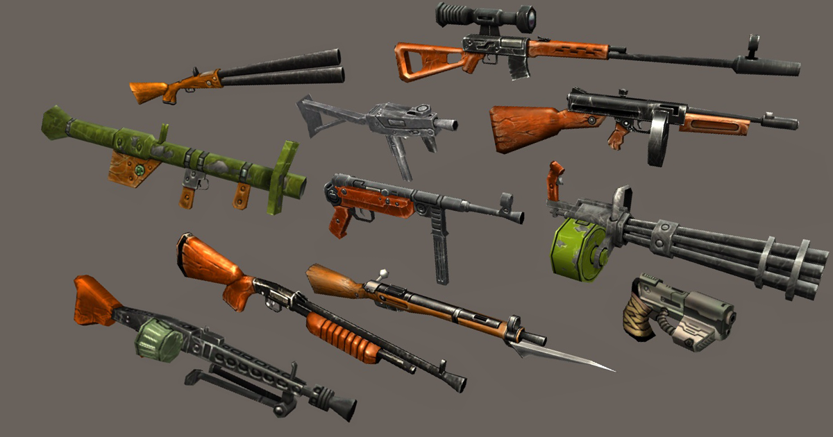 Cartoon Weapons Pack | 3D Weapons | Unity Asset Store