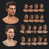 ULTIMATE HAIRSTYLE PACK 2026 | 20 PIECES | REALISTIC | Rigged hair, low-poly