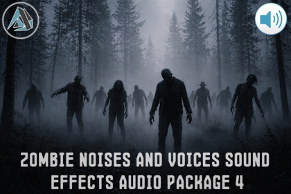 Zombie Noises And Voices Sound Effects Audio Package 4