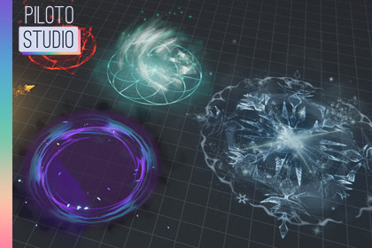 Stylized AOE Magic Spells