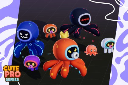 Octopus Evolution Pack Cute Pro Series