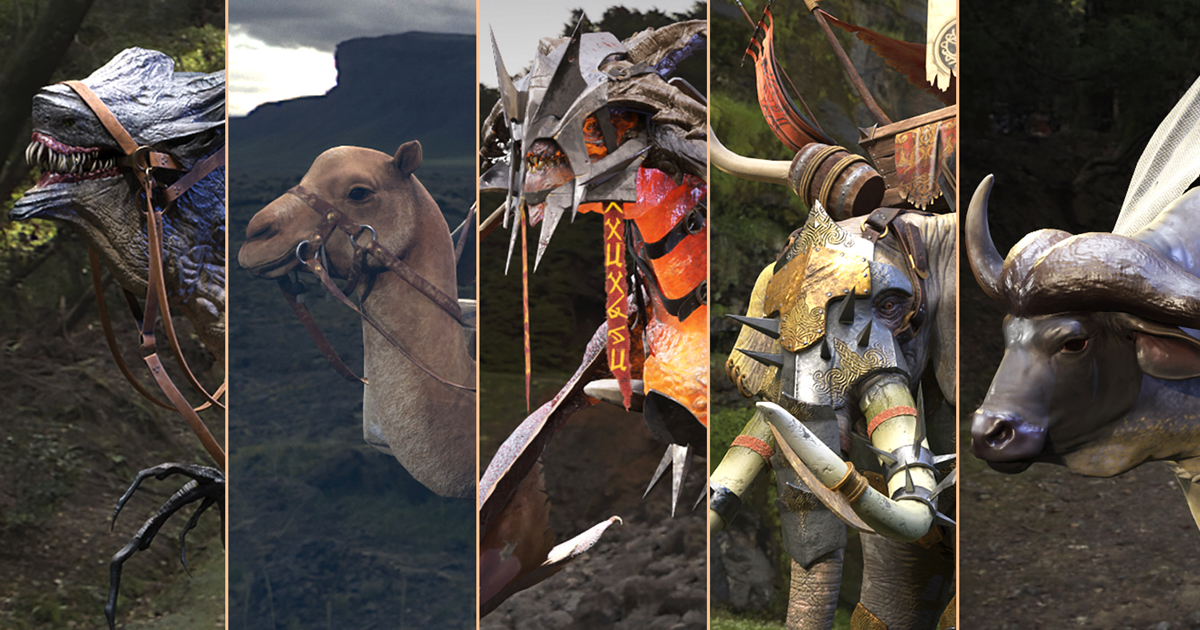 Fantasy Animal (Pack) 3D Animals Unity Asset Store