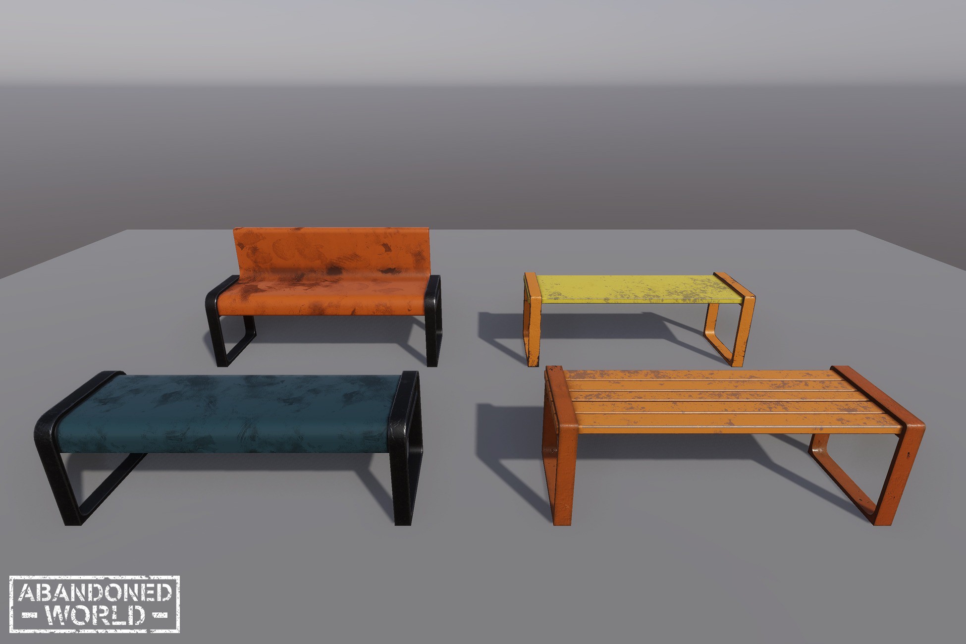 Benches Set | 3D Exterior | Unity Asset Store