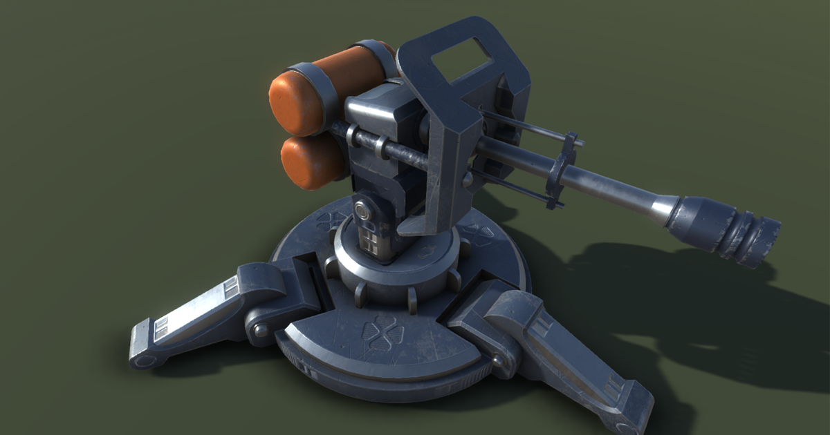 TurretA | 3D 총기 | Unity Asset Store