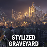 Stylized graveyard I
