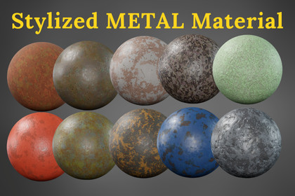Stylized Metal Materials 03