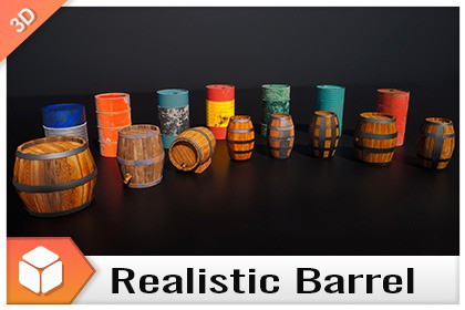 Barrel - Realistic 4K Mesh Bundle Vol.01