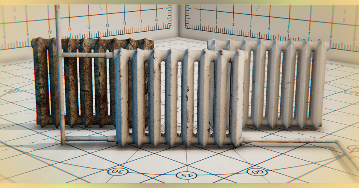 Old Soviet radiators USSR | 3D Props | Unity Asset Store