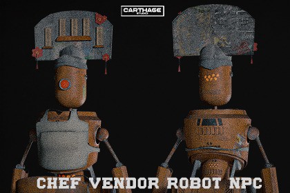 Service Counter Robot NPC