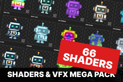 2D Sprite Shaders & VFX Mega Pack - 66 Effects for URP