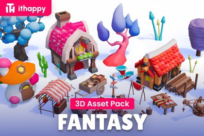 Fantasy FREE - Low Poly 3D Models Pack
